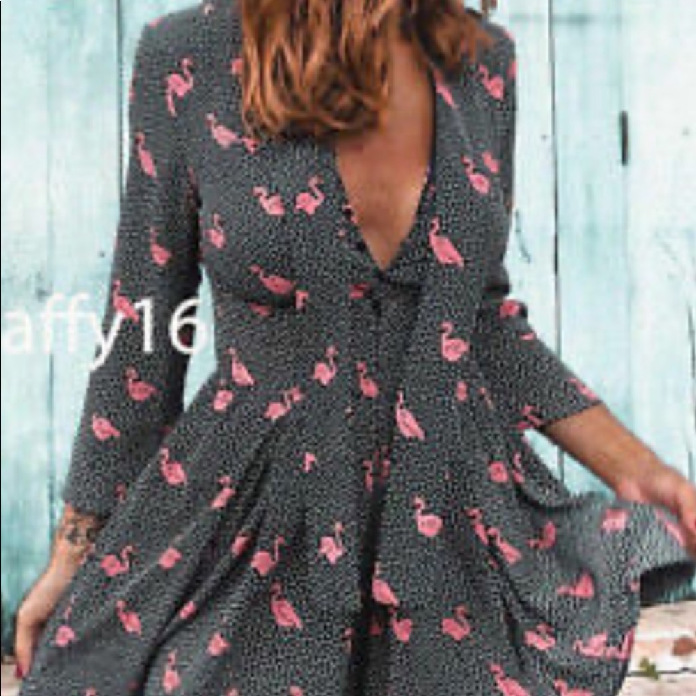 Zara Flamingo Romper (worn once)